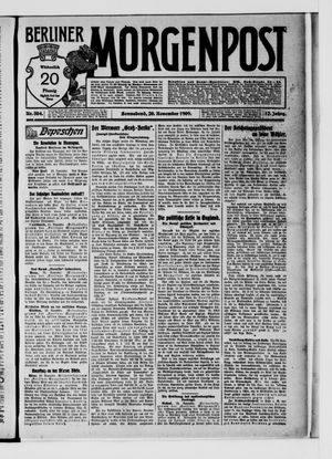 Berliner Morgenpost vom 20.11.1909