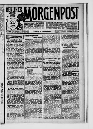 Berliner Morgenpost on Nov 21, 1909
