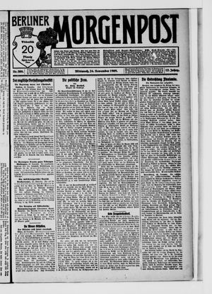 Berliner Morgenpost vom 24.11.1909