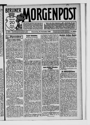 Berliner Morgenpost vom 25.11.1909