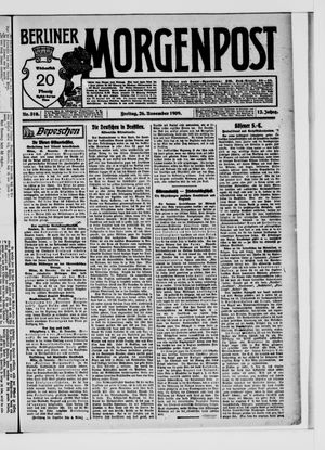 Berliner Morgenpost vom 26.11.1909