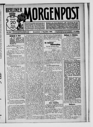 Berliner Morgenpost vom 04.12.1909