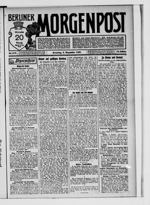 Berliner Morgenpost vom 05.12.1909