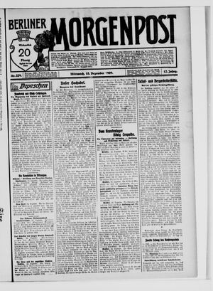 Berliner Morgenpost vom 15.12.1909