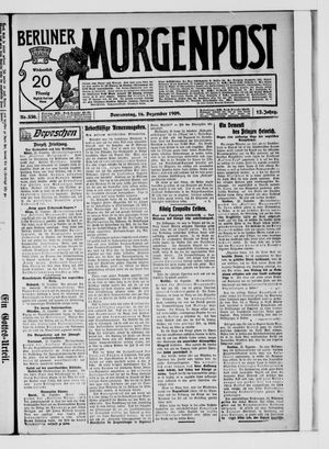 Berliner Morgenpost vom 16.12.1909