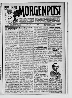 Berliner Morgenpost vom 17.12.1909