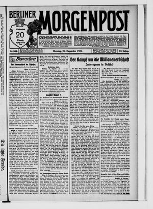 Berliner Morgenpost vom 20.12.1909