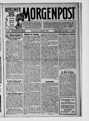 Berliner Morgenpost vom 28.12.1909