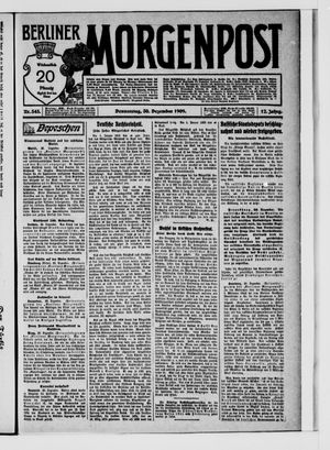 Berliner Morgenpost vom 30.12.1909
