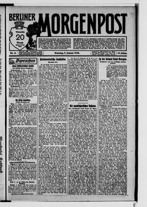 Berliner Morgenpost vom 09.01.1910