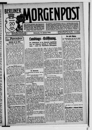Berliner Morgenpost vom 12.01.1910
