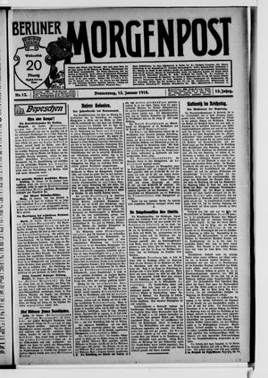 Berliner Morgenpost on Jan 13, 1910