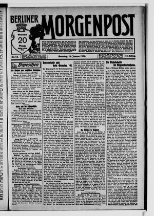 Berliner Morgenpost on Jan 16, 1910