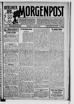 Berliner Morgenpost on Jan 19, 1910