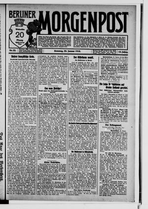 Berliner Morgenpost on Jan 23, 1910
