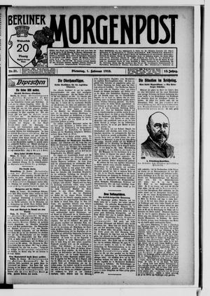 Berliner Morgenpost vom 01.02.1910