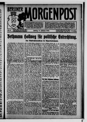 Berliner Morgenpost vom 11.02.1910