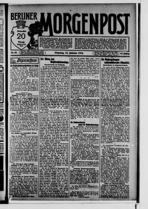 Berliner Morgenpost vom 15.02.1910