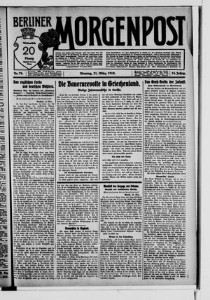 Berliner Morgenpost vom 21.03.1910