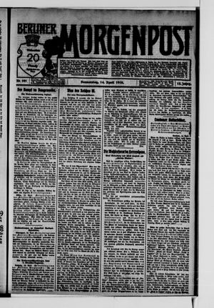 Berliner Morgenpost vom 14.04.1910