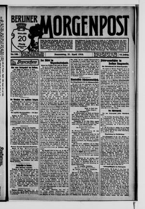 Berliner Morgenpost vom 21.04.1910