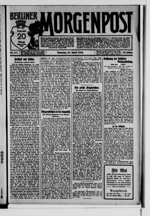 Berliner Morgenpost vom 24.04.1910