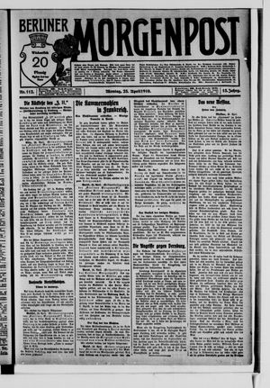 Berliner Morgenpost vom 25.04.1910
