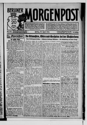 Berliner Morgenpost on Apr 29, 1910