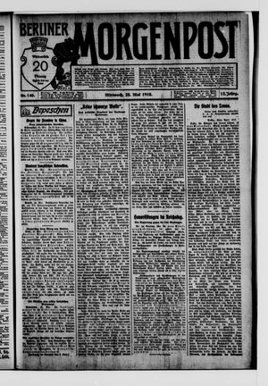 Berliner Morgenpost vom 25.05.1910