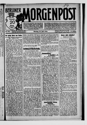 Berliner Morgenpost vom 18.07.1910