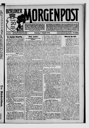 Berliner Morgenpost vom 07.08.1910