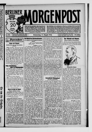 Berliner Morgenpost vom 11.08.1910