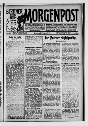 Berliner Morgenpost vom 21.08.1910
