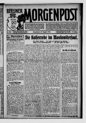 Berliner Morgenpost on Aug 27, 1910