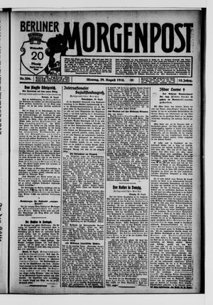 Berliner Morgenpost on Aug 29, 1910