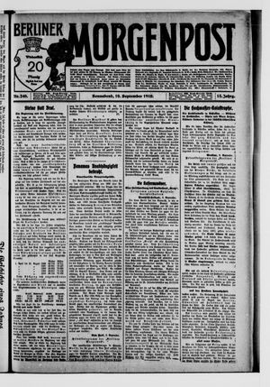 Berliner Morgenpost vom 10.09.1910