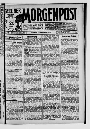 Berliner Morgenpost vom 14.09.1910