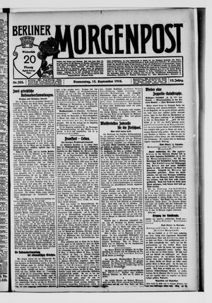 Berliner Morgenpost vom 15.09.1910