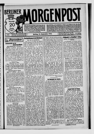 Berliner Morgenpost vom 16.09.1910