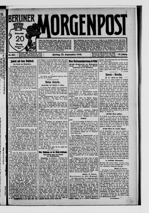 Berliner Morgenpost vom 23.09.1910