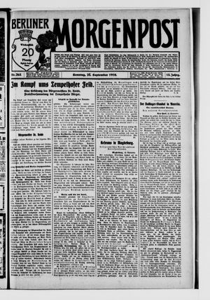 Berliner Morgenpost vom 25.09.1910