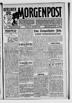 Berliner Morgenpost vom 27.09.1910