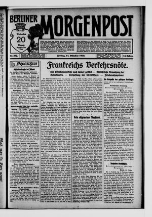 Berliner Morgenpost vom 14.10.1910