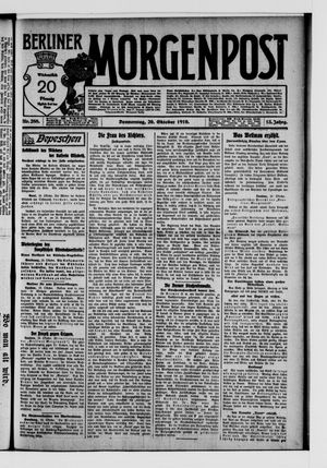 Berliner Morgenpost vom 20.10.1910