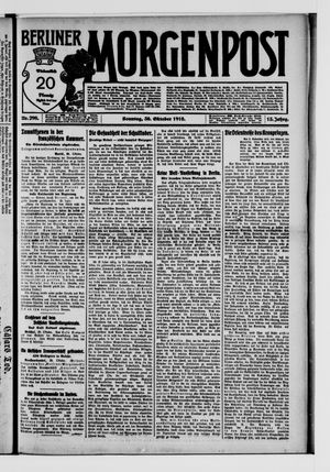 Berliner Morgenpost vom 30.10.1910