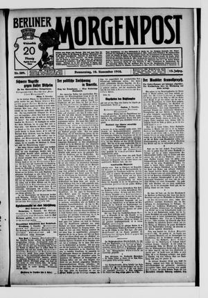 Berliner Morgenpost vom 10.11.1910