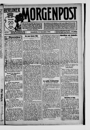 Berliner Morgenpost on Nov 12, 1910