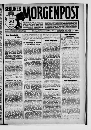 Berliner Morgenpost vom 14.11.1910