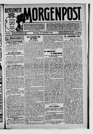 Berliner Morgenpost vom 15.11.1910