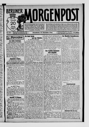 Berliner Morgenpost vom 19.11.1910